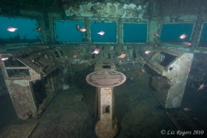 Bridge on the ex-HMAS Canberra