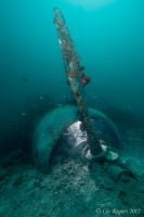 Off camera strobes on the wreck of the Kate bomber